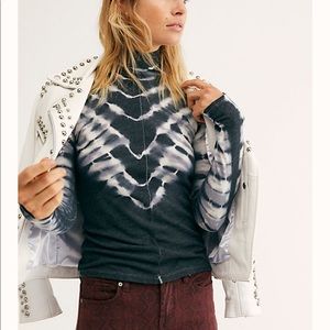 Free People Psychedelic Turtleneck Top
